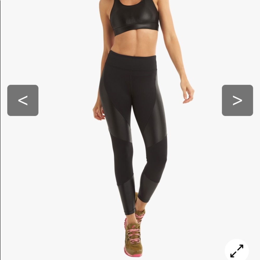 KORAL sz S FORGE Lustrous and lux black leggings
